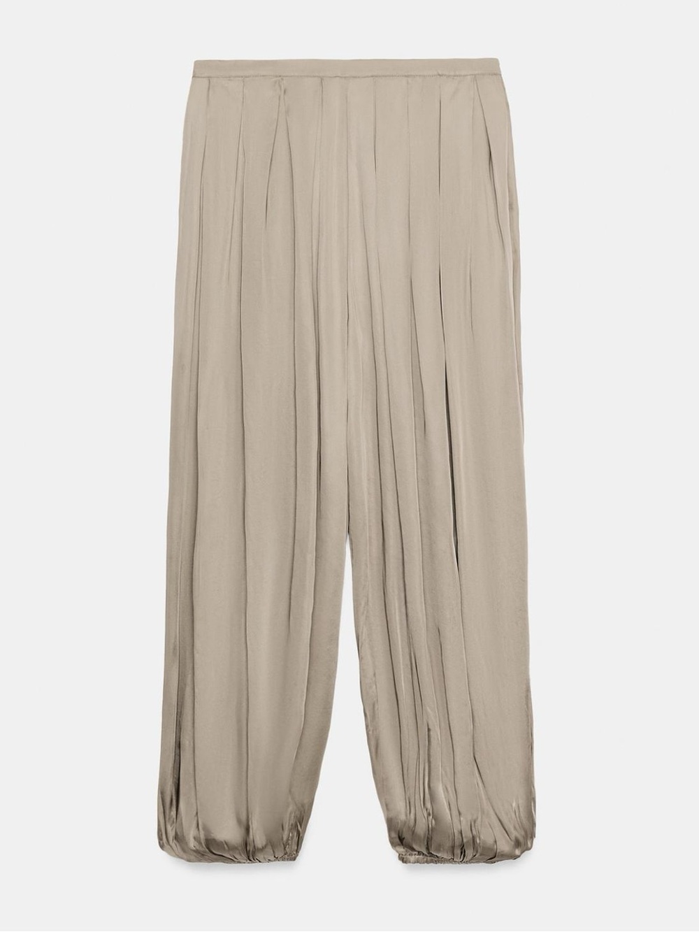 ZW COLLECTION RUFFLED BLOOMER PANTS
Zara Taupe Wide-Leg Draped Pants - Picture 5 of 9